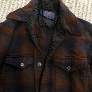 Pendleton Men's Dark Plaid Shirt Jacket
